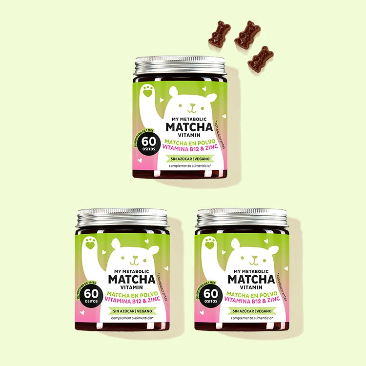Tratamiento de 3 meses de las vitaminas My Metabolic Matcha para más energía y acelerar el metabolismo.