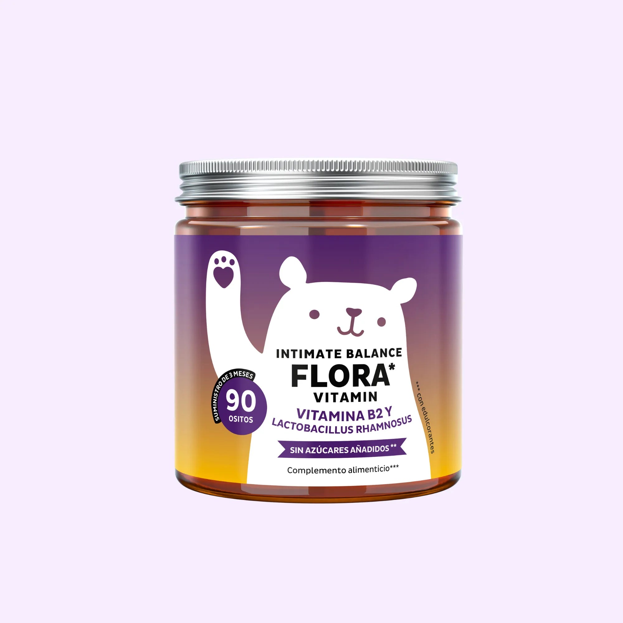 Bears with Benefits Intimate Balance Flora – Gominolas probióticas veganas formuladas para contribuir al equilibrio íntimo, apoyar el sistema inmunitario y favorecer el bienestar diario femenino, 90 ositos sabor piña.