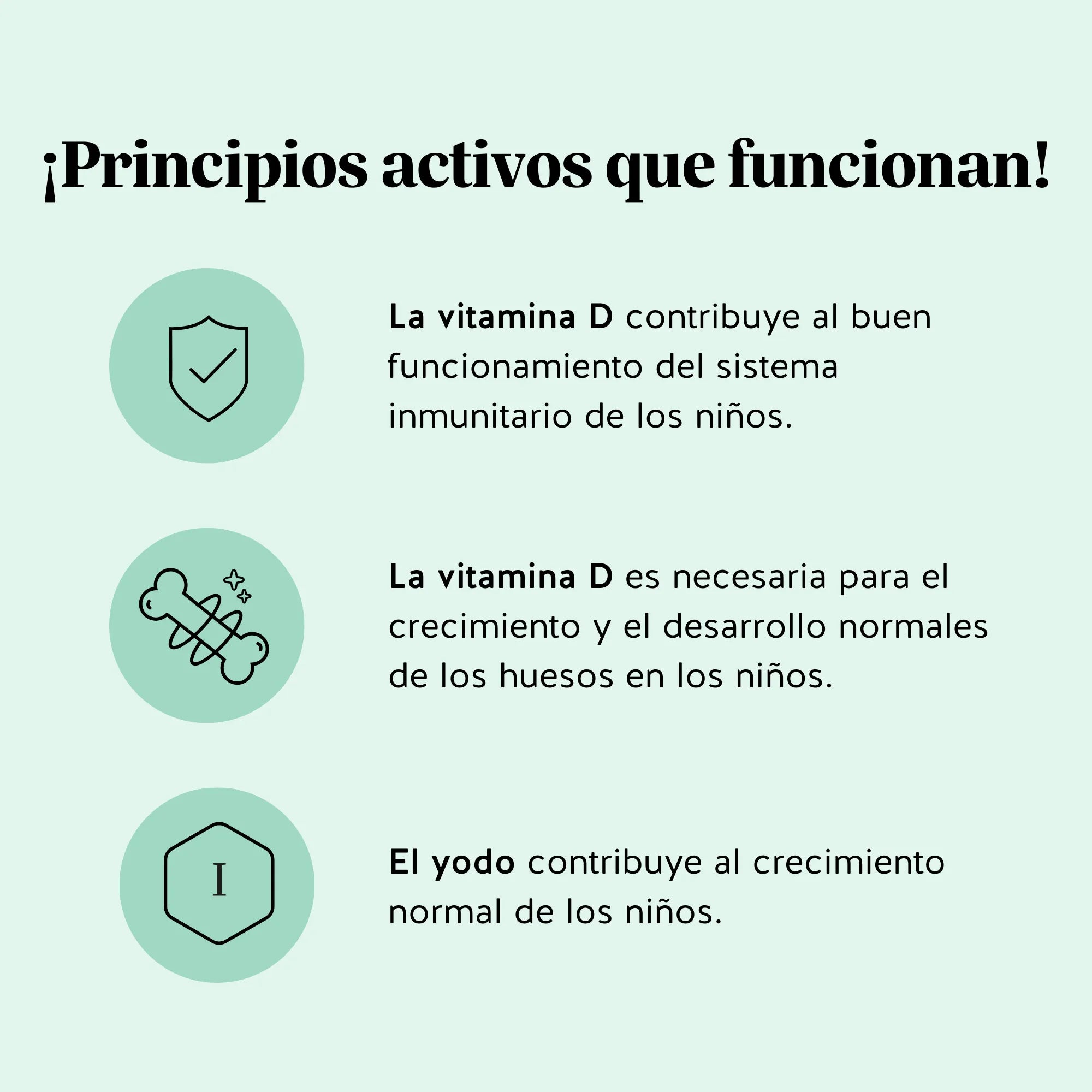 Ingredientes y beneficios de las vitaminas All In One Kids de Bears with Benefits, formuladas para contribuir al funcionamiento normal del sistema inmunitario y al crecimiento y desarrollo óseo normal en los niños.