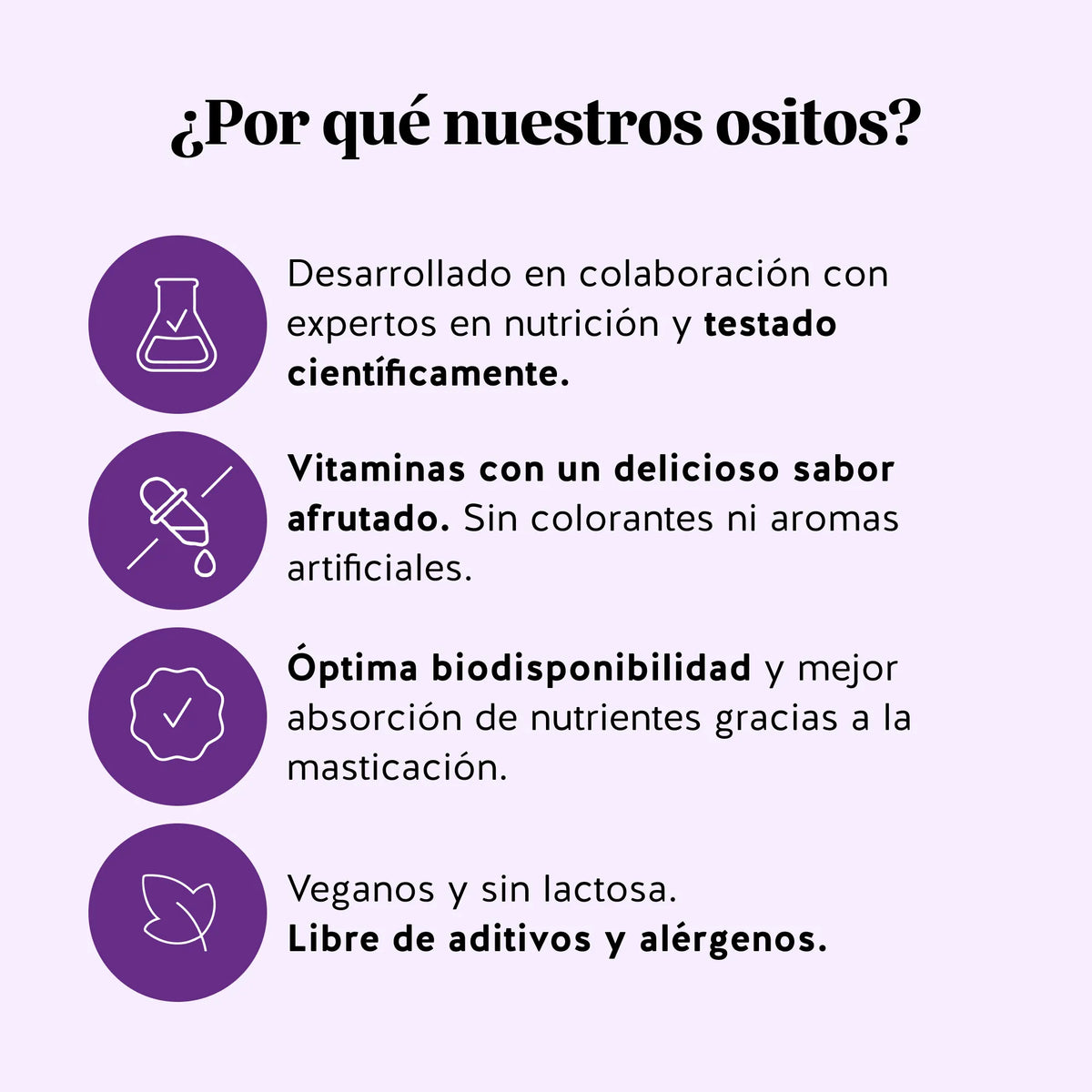 Bears with Benefits Oh Yeah Bear Libido – Por qué nuestros ositos: veganos, afrutados y desarrollados con expertos en nutrición.
