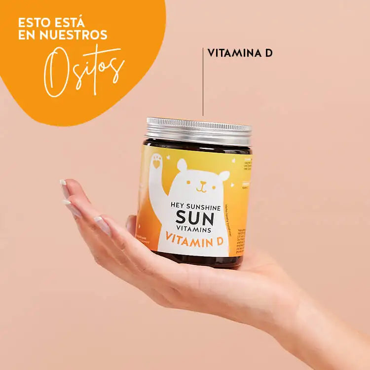 Estos ingredientes y nutrientes se encuentran en el Hey Sunshine Sun Vitamins de Bears with Benefits: Vitamina D
