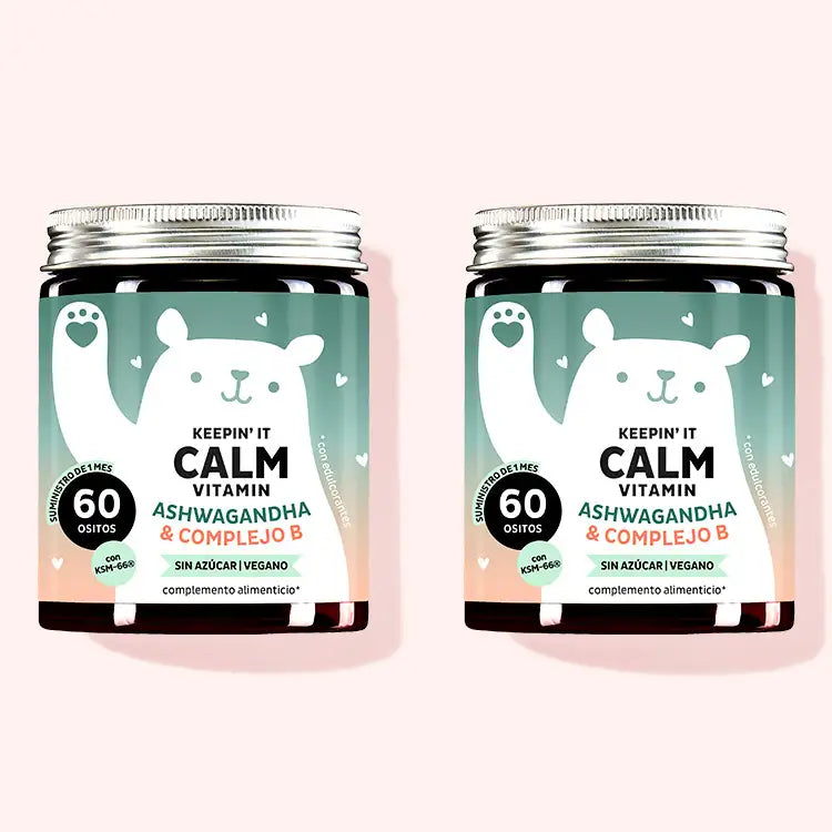 Tratamiento de 2 meses con vitaminas Keepin It Calm con Ashwaganda de Bears with Benefits.