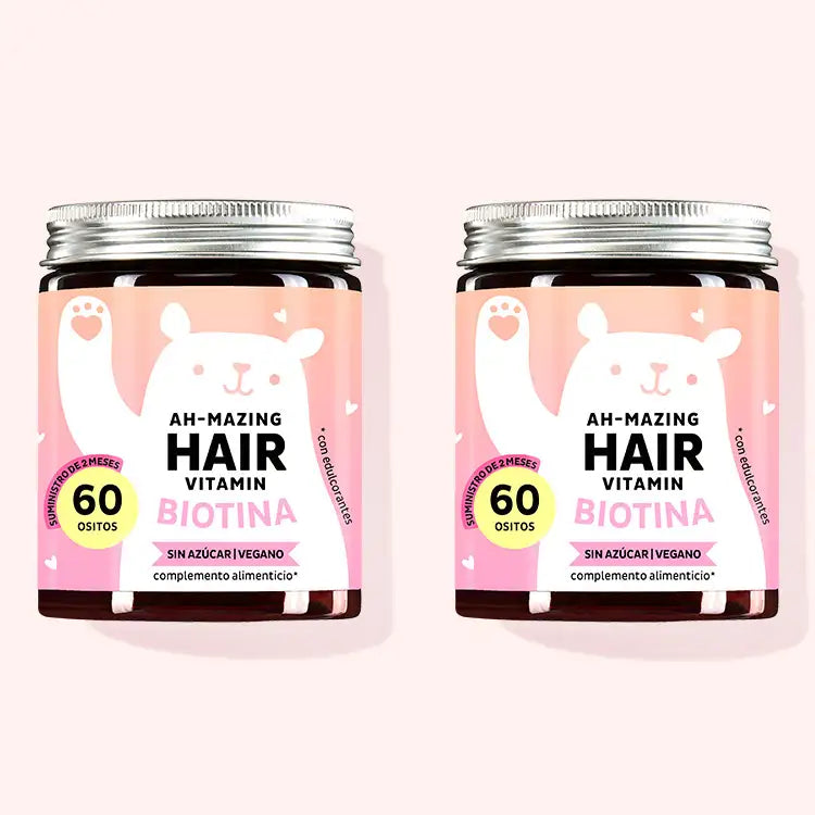 El Ah-mazing Hair Vitamins with Biotin de Bears with Benefits como cura de 2 meses.