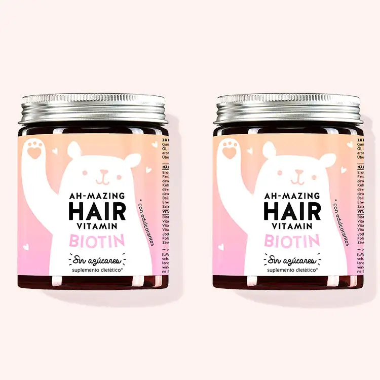 El Ah-mazing Hair Vitamins with Biotin de Bears with Benefits como cura de 2 meses.