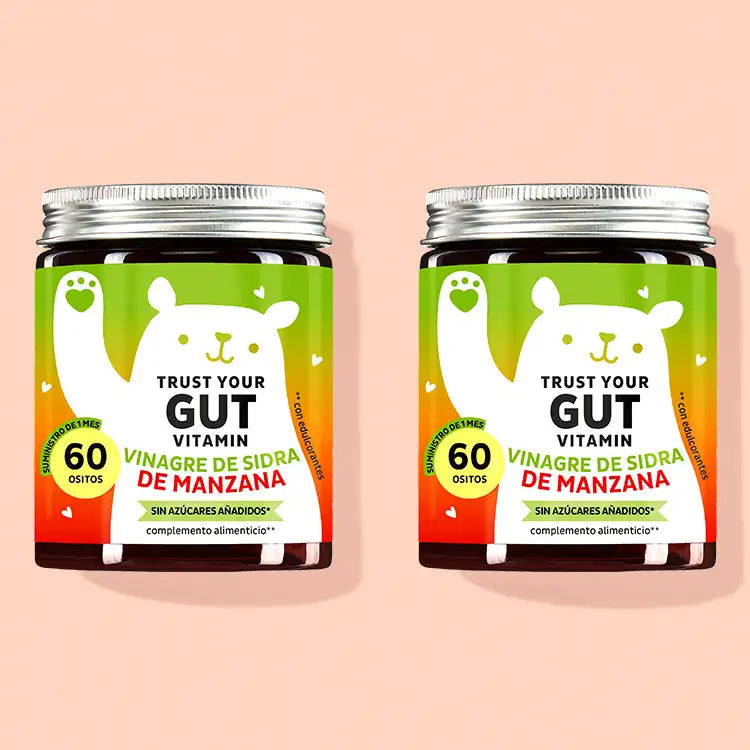 Las Vitaminas Trust Your Gut con Vinagre de Sidra de Manzana de Bears with Benefits como cura de 2 meses.