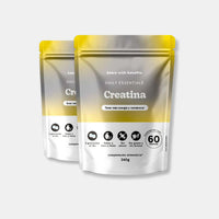 Bears with Benefits Daily Essentials Creatina – Gominolas veganas con 3 g de creatina monohidrato para fuerza, resistencia y recuperación muscular, 120 piezas sin azúcar con sabor natural a limón y lima.
