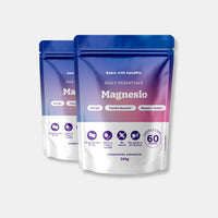 Bears with Benefits Daily Essentials Magnesio – Gominolas veganas con magnesio para función muscular, energía y huesos, 120 piezas sin azúcar con sabor natural a fresa y vainilla.