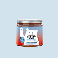Bears with Benefits Wake-Up Call Energy – Gominolas energéticas con vitaminas B6, B12 y extracto de guaraná para apoyar el metabolismo energético y ayudar a reducir el cansancio y la fatiga, 45 ositos sabor cola.