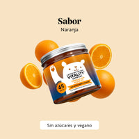 Bears with Benefits Catch Of The Day Vitality* Support – Gominolas veganas con sabor natural a naranja, Omega 3 DHA y vitamina C para una suplementación diaria fácil y agradable, 45 ositos sin azúcar.