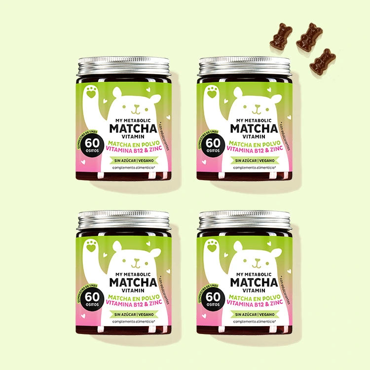 Tratamiento de 4 meses de las vitaminas My Metabolic Matcha para más energía y acelerar el metabolismo.