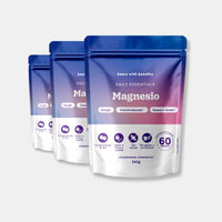 Bears with Benefits Daily Essentials Magnesio – Gominolas veganas con magnesio para función muscular, energía y huesos, 180 piezas sin azúcar con sabor natural a fresa y vainilla.