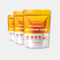 Bears with Benefits Daily Essentials Vitamina C – Gominolas veganas con vitamina C para sistema inmunitario, energía y reducción del cansancio, 180 piezas sin azúcar con sabor natural a naranja.