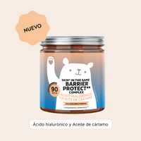 Bears with Benefits Skin* in the Game! Barrier Protect** Complex – Gominolas veganas con ácido hialurónico, vitamina C, vitamina E y zinc para firmeza, hidratación y protección de la piel, 90 ositos sin azúcar con sabor natural a mango.