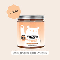 Bears with Benefits Skincredible K-Beauty Complex – Ositos de gominola con vitamina C y zinc para la formación normal de colágeno y la protección de las células frente al estrés oxidativo. Tarro con 90 ositos de gominola sabor mango.