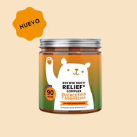 Bears with Benefits Bye bye Sniff! RELIEF* COMPLEX – Gominolas con vitaminas e ingredientes seleccionados para apoyar el sistema inmunitario y el bienestar de las vías respiratorias, 90 ositos fáciles de tomar.