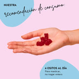 En esta imagen puedes ver la ingesta recomendada de las vitaminas para el embarazo Mamá Osa.