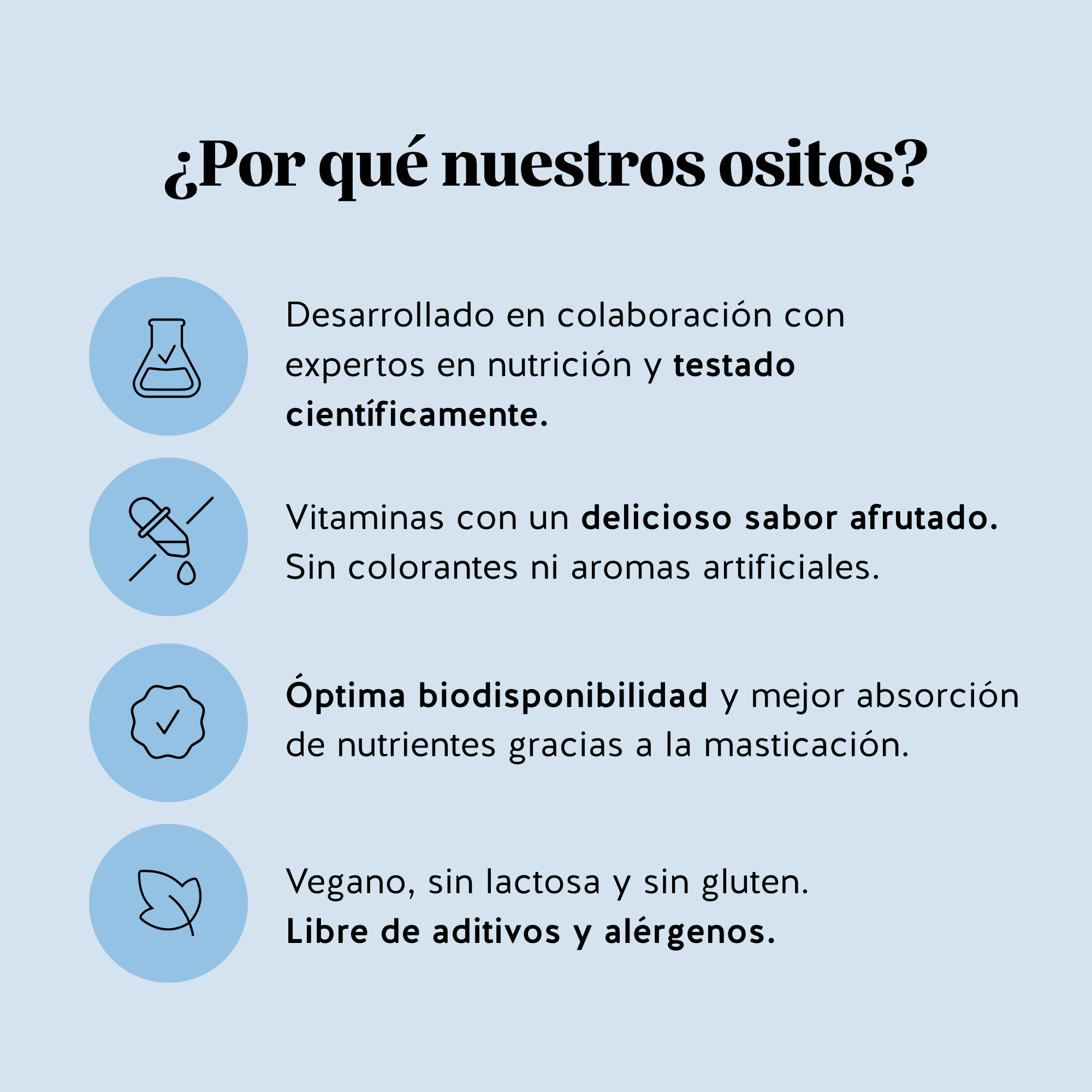 Razones para elegir las gominolas Keepin’ it Calm de Bears with Benefits como complemento vegano, sin azúcar y práctico para la salud mental y el equilibrio diario.