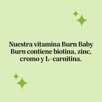 Bears with Benefits Burn Baby Burn Vitamin – Gominolas para tu día a día activo con L-carnitina y extracto de té verde, 45 o 90 ositos sabor limón.