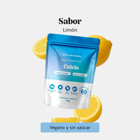 Bears with Benefits Daily Essentials Calcio – Gominolas veganas sin azúcar con sabor natural a limón y calcio para una suplementación diaria práctica y agradable, 60 piezas.
