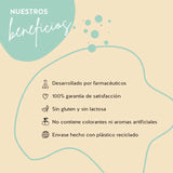 Los productos Bears with Benefits se han desarrollado con farmacéuticos, tienen una alta biodisponibilidad y no contienen gluten ni lactosa. El envase está hecho de PET reciclado y hay una garantía de satisfacción del 100%.