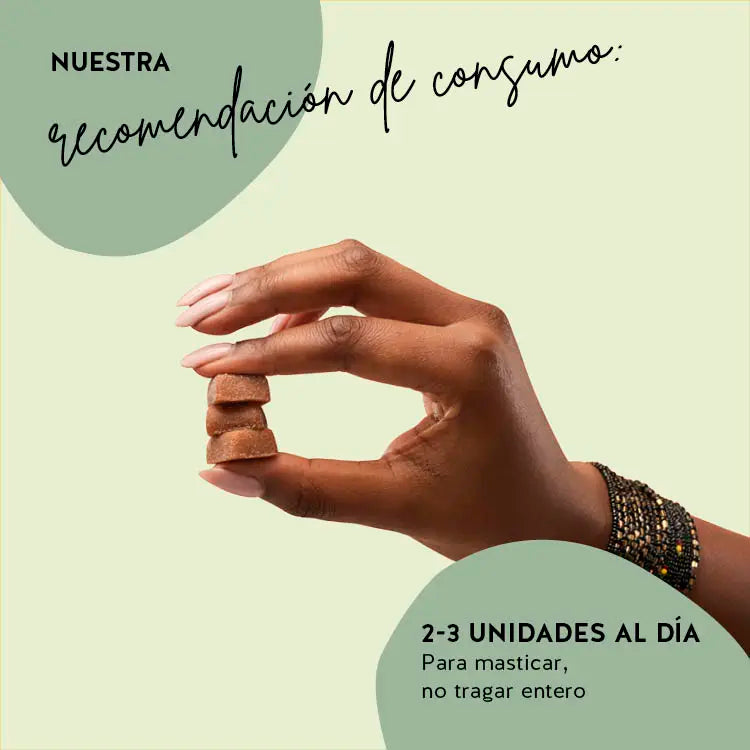 La dosis recomendada para nuestro producto: Shape Bites para el metabolismo. 2-3 unidades al día.