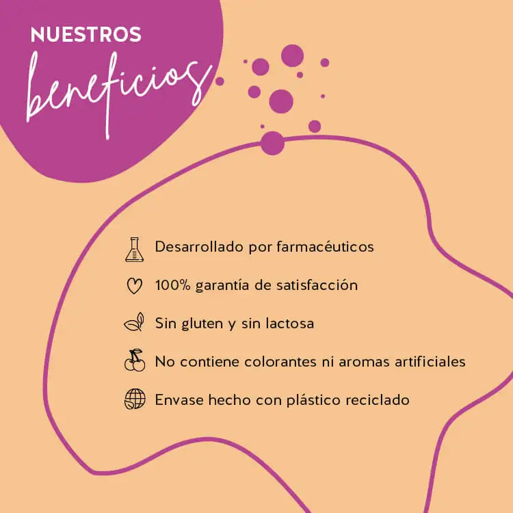 Los productos Bears with Benefits se han desarrollado con farmacéuticos, tienen una alta biodisponibilidad y no contienen gluten ni lactosa. El envase está hecho de PET reciclado y hay una garantía de satisfacción del 100%.