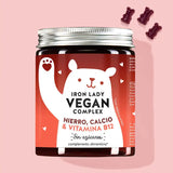Esta foto muestra una lata del producto Iron Lady Vegan with Iron de Bears with Benefits.