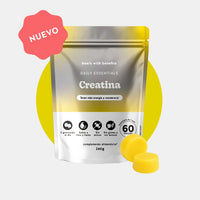 Bears with Benefits Daily Essentials Creatina – Gominolas veganas con 3 g de creatina monohidrato para fuerza, resistencia y recuperación muscular, 60 piezas sin azúcar con sabor natural a limón y lima.