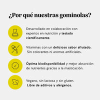 Bears with Benefits Daily Essentials Creatina – Gominolas veganas sin azúcar ni gluten con 3 g de creatina monohidrato y sabor natural a limón y lima para apoyar rendimiento físico y energía diaria.