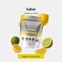 Bears with Benefits Daily Essentials Creatina – Gominolas veganas sin azúcar con sabor natural a limón y lima y 3 g de creatina monohidrato para una suplementación deportiva práctica y agradable, 60 piezas.