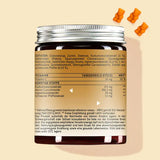 Esta es la parte trasera del envase de Spicy Girl con cúrcuma y jengibre de Bears with Benefits. En él están la información nutricional y la lista de ingredientes del producto.
