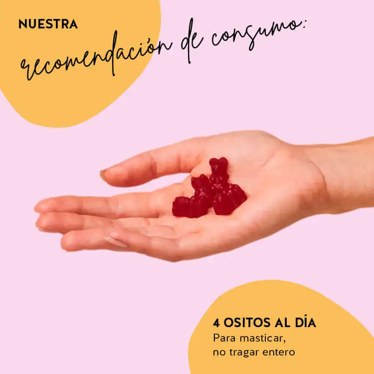Este es el consumo recomendado de Mama Bear Post-Natal Vitamins de Bears with Benefits.
