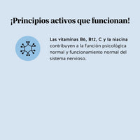 Bears with Benefits Mind Fuel* Brain Complex – Gominolas con vitaminas B6, B12, vitamina C y niacina que contribuyen a la función psicológica normal, al funcionamiento normal del sistema nervioso y a reducir el cansancio y la fatiga.