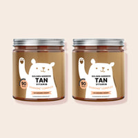 Bears with Benefits Golden Goddess Tan Vitamin Tanning* Complex – Pack de 2 botes con 180 gominolas veganas con betacaroteno, cobre y vitaminas antioxidantes para una rutina prolongada de belleza y bronceado natural.

