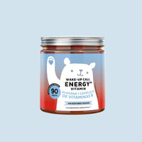 Bears with Benefits Wake-Up Call Energy – Gominolas energéticas con vitaminas B6, B12 y extracto de guaraná para aportar energía y vitalidad diaria, apoyar la concentración y combatir la fatiga, 90 ositos sabor cola.