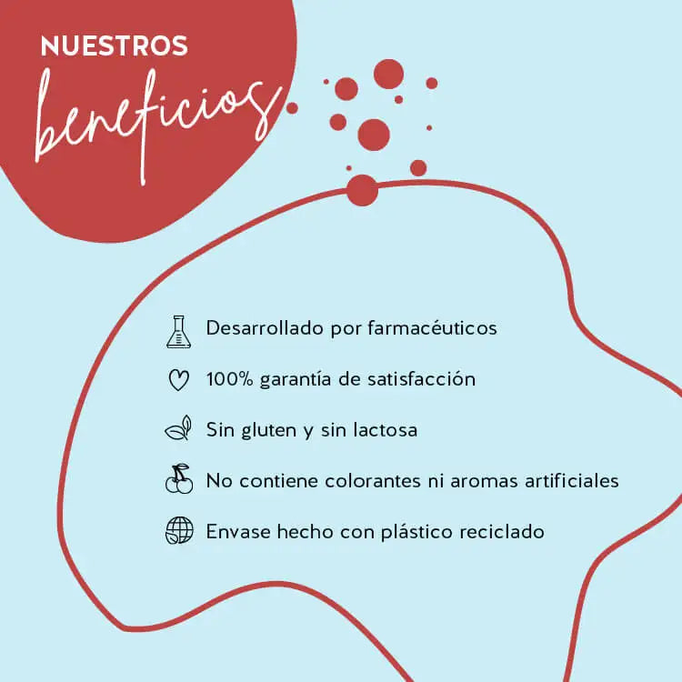 Los productos Bears with Benefits se han desarrollado con farmacéuticos, tienen una alta biodisponibilidad y no contienen gluten ni lactosa. El envase está hecho de PET reciclado y hay una garantía de satisfacción del 100%.
