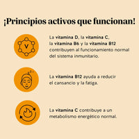 Bears with Benefits One Bear a Day Immune – Gominolas formuladas para contribuir al funcionamiento normal del sistema inmunitario, apoyar el metabolismo energético y favorecer el bienestar general.