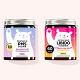 Set de 2 'Kit de equilibrio hormonal y bienestar' compuesto por las vitaminas: Femtastic PMS con Agnocasto y vitamina B6 y Oh Yeah Bear Libido con extracto de maca de Bears with Benefits.