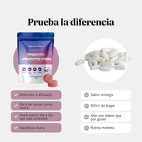 Bears with Benefits Daily Essentials Magnesio – Gominolas con magnesio como alternativa práctica y agradable a cápsulas y comprimidos para apoyar músculos, energía y huesos cada día.