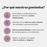 Bears with Benefits Daily Essentials Magnesio – Gominolas veganas sin azúcar con magnesio y sabor natural a fresa y vainilla para apoyar función muscular y metabolismo energético de forma práctica.