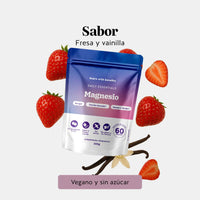 Bears with Benefits Daily Essentials Magnesio – Gominolas veganas sin azúcar con sabor natural a fresa y vainilla y magnesio para una suplementación diaria práctica y agradable, 60 piezas.