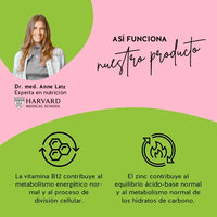 Descripción de como funcionan los ingredientes de las vitaminas My Metabolic Matcha en el cuerpo.