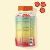 Esta es la parte trasera del envase de la Patrulla Canina Ositos con Complejo Multivitamínico para niños. En ella está la lista de ingredientes del producto.