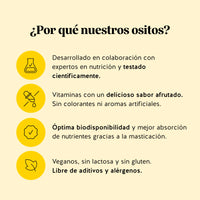 Bears with Benefits Rest & Digest Gut Flow – Gominolas probióticas para la salud intestinal con fórmula práctica y deliciosa frente a otros suplementos digestivos.