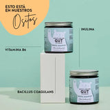 Estos ingredientes y nutrientes se encuentran en el One In A Billion Gut Vitamins de Bears with Benefits: Vitamina B6, Inulina y Bacillus Coagulans.