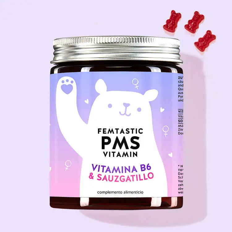 Esta foto muestra una lata del producto Femtastic PMS with Monk's Pepper de Bears with Benefits.