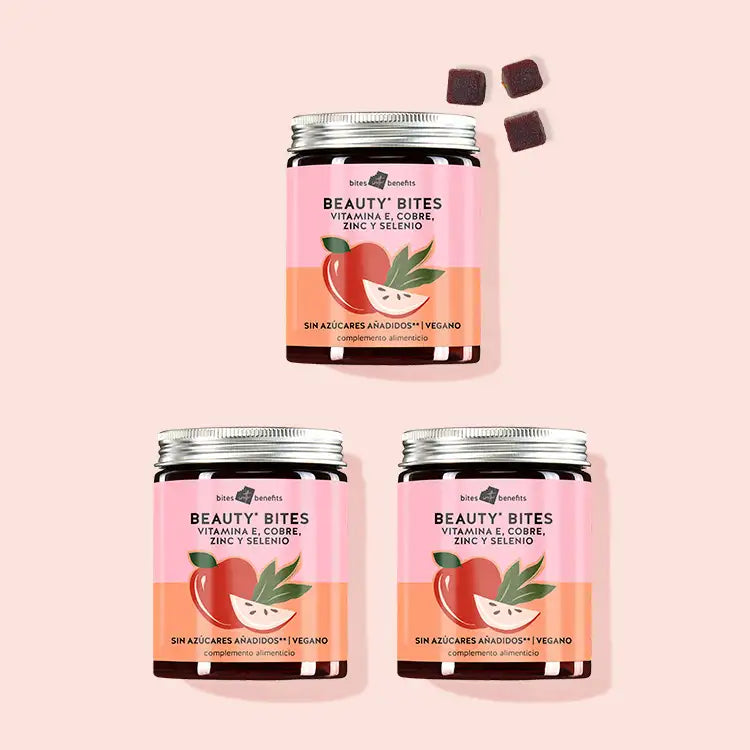 Tratamiento de 2 meses de los Beauty Bites con vitamina E para el pelo, la piel y uñas.