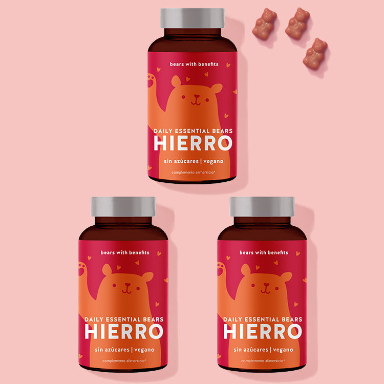 Tratamiento de 1 mes y medio de Daily Essential Bears de hierro de Bears with Benefits.
