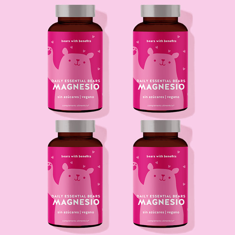 Tratamiento de 2 meses de Daily Essential Bears de Magnesio de Bears with Benefits.