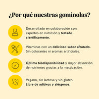 Bears with Benefits Happy Belly Debloat – Gominolas veganas sin azúcares añadidos con vinagre de sidra de manzana y vitaminas esenciales para apoyar la digestión y el bienestar digestivo diario.